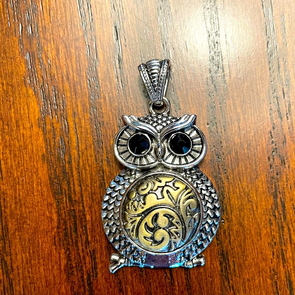 Owl snap pendant
